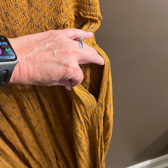 Altar'd State Large Yellow Ruffled Jumpsuit - Picture 6 of 7